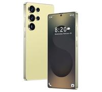 Smartphone Android S25 Ultra (penna integrata), 16 GB 1 TB, batteria da 8000 mAh, telefoni cellulari da 7,3" senza contratto, sblocco con impronta digitale facciale, GPS,Gold-1TB
