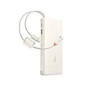 Smartphone BASEUS Power Bank Baseus Con Display 20000Mah 100W Con Due Cavi Per Telefono 20000 mAh, Crema