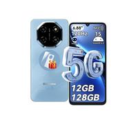 SMARTPHONE BLACKVIEW SHARK 6 5G Android 15 Telefono Portatile Economico, 12Go+128Go, 6.88'' HD, 120Hz, 5000mAh, 16+8MP, Dual SIM, NFC, Blu
