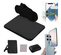 Smartphone Camera Mirror Reflection Clip Kit,Adjustable Mirror Reflection,Mobile Reflection Clip,with Storage Bag And Dust-Free Cloth,Travel Mobile Phone Camera Clip,Applicable to all Phones (Black)