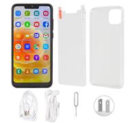 Smartphone con sistema Android, display HD da 6,1 pollici, doppia SIM, Wi-Fi, FM, Bluetooth, sblocco tramite riconoscimento facciale, doppia