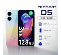 Smartphone D5, sistema Android 14 più recente, schermo HD+ da 6,52 pollici, corpo sottile e leggero, memoria 3GB (espandibile a 6GB) + 128GB ROM, fotocamera da 13 milioni di pixel, batteria da 5000mAh