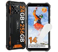 Smartphone da esterno OUKITEL WP32 PRO Android 14, 24 (6+18) GB RAM + 256 GB ROM/1 TB Telefono cellulare da esterno senza contratto, 6300 mAh, fotocamera da 20 MP, HD da 6,0", telefono da cantiere imp