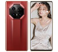Smartphone da viaggio impermeabile per esterni Mate70 RS, telefoni cellulari Android portatili ultrasottili HD da 7,3 pollici, 16 GB di RAM, 1 TB di ROM, 8000 mAh, doppia SIM,Red-1TB