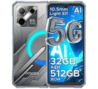 Smartphone DOOGEE Blade GT Pro 5G 12 GB 512 GB 6,72" Display 120 Hz Fotocamera 100 MP Batteria 5800 mAh Argento
