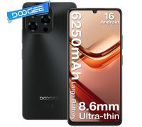 Smartphone DOOGEE Note 58 con schermo IPS HD+ da 6,75 pollici a 90Hz, 32GB (8+24) di RAM + 128GB di ROM, batteria grande da 6250mAh, NFC, sistema operativo Android 15.