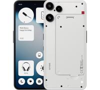 Smartphone Nothing Phone 3a Lite 128GB white bianco con cover trasparente origi