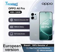 Smartphone - OPPO A6 Pro 5G, 8 GB + 256 GB, versione UE, 6500 mAh 80 W, MTk Dimensity 6300, display AMOLED ultra luminoso a 120 Hz, fotocamera principale AI da 50 MP IP69