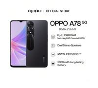 Smartphone OPPO A78, Dual SIM Dual Standby, batteria a lunga durata da 5000mAh, MediaTek Dimensity 700 5G, 8GB+256GB, Nero/Viola/Blu, configurazione standard ufficiale, versione internazionale, USB Ty