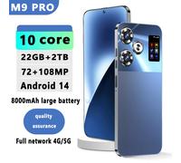Smartphone originale M9 RRO 7.3 pollici 16GB + 1TB Snapdragon 8 Gen3 versione globale Android14 72 + 108MP 4G/5G cellulare NFC green