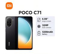 Smartphone POCO C71 Versione Globale, Potente processore Octa-Core, Processo a 12nm, Doppia Fotocamera AI da 32MP, Display Immersivo da 6,88", Batteria Massiccia da 5200mAh (Typ) con Ricarica Rapida d
