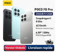 Smartphone POCO F8 Pro 5G Versione Globale ® Schermo AMOLED 8 Elite da 120Hz POCO HyperRGB 50MP 6210mAh