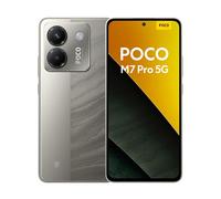Smartphone POCO M7 Pro 5G - 12 GB+256 GB, Display FHD+ da 6,6 pollici, fotocamera AI da 64 MP, processore MediaTek, batteria 5000mAh, ricarica rapida 33W, Dual SIM - Argento