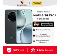 realme 14 Pro+ 5G 17,4 cm (6.83") Doppia SIM Android 15 USB tipo-C 8 GB 256 GB 6000 mAh Bianco