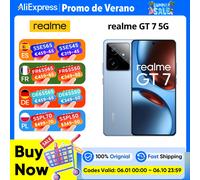 Smartphone Realme GT 7 5G con AI Android, batteria in titanio, processore ultra-veloce 9400e, schermo da 6,78 pollici, funzione NFC