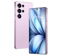 Smartphone S24 Ultra, 16 GB E 1 TB, Batteria Da 8000 MAh, Android 14, Fotocamera Da 72 MP 108 MP, Telefono Cellulare Da Esterno Sbloccato Da 7,3 Pollici, Slot Per 3 Schede 5G NFC,Pink-7.3 Inch
