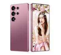 Smartphone S25 Ultra 5G/4G Android 14 Sbloccato, 16GB 1TB, Schermo HD Da 7,3'', Fotocamera Da 72MP 108MP, Telefono Cellulare Dual SIM Gratuito, Telefoni Cellulari Con Penna Integrata,Rose Glod-7.3 In