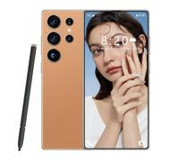 Smartphone S26 Ultra Global Version 5G, doppia scheda SIM, schermo HD da 7,3 pollici, 8000 mAh, cellulare impermeabile per esterni, supporta il riconoscimento facciale,Orange-1TB