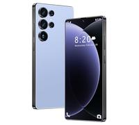 Smartphone S26 Ultra sbloccato 5G con penna integrata, 16GB RAM, 1TB ROM, telefono cellulare Incell HD da 7,3 pollici con schermo intero, batteria a lunga durata da 8000mAh doppia SIM,Blue-1TB