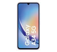 Samsung Galaxy A34 5G Display FHD+ Super AMOLED 6.6”, Android 13, 6GB RAM, 128GB, Doppia SIM, Batteria 5.000 mAh, Awesome Violet
