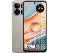 SPC Discovery 3 Pro - Smartphone 6.7” IPS 120Hz | Memoria interna 256 GB, RAM 8 GB | Tripla fotocamera AI 50 MP, selfie 32 MP | NFC eSIM | Android 14 | Batteria 5000 mAh, ricarica rapida - Lunar Mist
