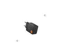 Spigen ArcStation Essential 47W Caricatore USB C Rapido [Compatto con 2-Porte GaN] Caricabatterie PPS, PD 3.0 Compatibile con iPhone 17/16/15/14/13 Pro Max Air Samsung S25/S24 Pixel 10/9 - Nero