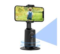 Smartphone Tripode - AI Face Riconoscimento del supporto di tracciamento automatico a 360 gradi Selfie rotante | Ballasto di gimbal con stabilizzatore multifunzione del sensore di movimento