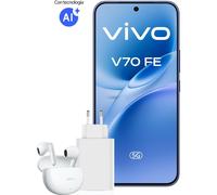 VIVO V70 FE Special Pack, Buds Air3 + 90W Flash Charger, 256 GB, Blu