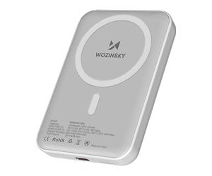 Smartphone WOZINSKY Powerbank Wozinsky 10000 Mah Magnetico Per Magsafe Per Apple Iphone 12 13 14 10000 mAh, Bianco