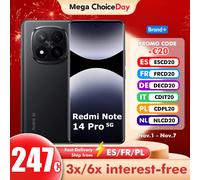 Smartphone Xiaomi Redmi Note 14 Pro Plus 5G NFC Snapdragon ® Schermo 7s Gen 3 AMOLED 1,5K da pollici Fotocamera 120Hz Batteria da 200 MP