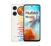 ZTE Nubia Music 2, Smartphone sbloccato, 4 GB+128 GB, Altoparlante 95 Db, Luci LED, Schermo HD+ 6,7" 120 Hz, Fotocamera 50 MP con IA, Batteria 5000 mAh, Android 14, Include Custodia e Protezione