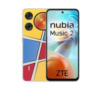 ZTE Nubia Music 2, Smartphone sbloccato, 4 GB+128 GB, Altoparlante 95 Db, Luci LED, Schermo HD+ 6,7" 120 Hz, Fotocamera 50 MP con IA, Batteria 5000 mAh, Android 14, Include custodia e protezione