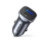 Smartphone Zubehor UGREEN USB-C PD+USB-A QC 24W Fast Car Ch NUOVO