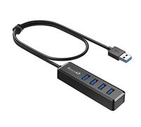 SmartQ H302S - Hub USB 3.0 per laptop con cavo lungo 0,6 m, espansore multi porta, trasferimento dati veloce, splitter USB compatibile con PC Windows, Mac, stampanti, HDD mobile