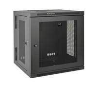 SmartRack 10U Armadietto Rack a Muro a Basso Profilo con Profondità per Switch, con Retro Cernierato