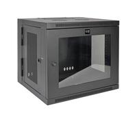 SmartRack 10U Rack a Muro Basso Profilo con Finestra Acrilica Trasparente e Porta Posteriore Articolata