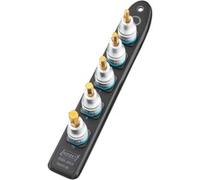 HAZET Smart-Rail 986K-SR/5 Fondo magnetico con 5 scanalature, attacco: quadrato 12,5 mm (1/2 pollice), uscita: Profilo esagonale per bussole Guida in plastica per chiavi a bussola"