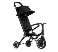 smarTrike Wind Folding Toddler Trike - Lightweight Travel Tricycle with brevetted 360° Parent Steering - Ages 10 mesi to 3 anni - Black