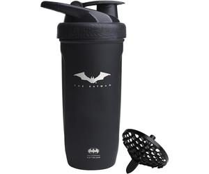 Smartshake Justice League Reforce Batman Shaker Bottiglia 900ml, DC Comics Borraccia in acciaio inox, regalo Batman per uomo