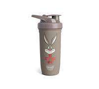 Smartshake Looney Tunes Reforce - Bottiglia shaker per proteine in acciaio inox, 900 ml, tappo a vite a tenuta stagna, senza BPA, unisex, non isolante, con logo Bugs Bunny