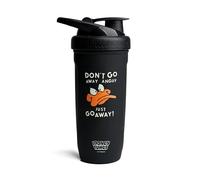 Smartshake Looney Tunes Reforce - Bottiglia shaker per proteine in acciaio inox, 900 ml, tappo a vite a tenuta stagna, senza BPA, unisex, non isolante, motivo: anatra Daffy