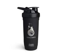 Smartshake Reforce - Borraccia shaker in acciaio inox con motivo dracarys del Trono di Spade, 900 ml, leggera, resistente e sportiva, con coperchio morbido, a prova di perdite, senza BPA e DEHP
