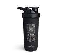 Smartshake Reforce - Bottiglia shaker in acciaio inox stile Lumos di Harry Potter (900 ml) | Borraccia leggera e resistente per sport con coperchio morbido | a prova di perdite, senza BPA e DEHP