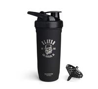 Smartshake Rockband Reforce - Shaker per proteine in acciaio inox, 900 ml, con coperchio a vite a prova di perdite, senza BPA, non isolato, unisex