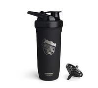 Smartshake Rockband Reforce - Shaker per proteine in acciaio inox, 900 ml, coperchio a vite a tenuta stagna, senza BPA, non isolato, unisex, con logo Judas Priest