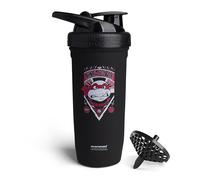 Smartshake TMNT Ninja Power Reforce - Shaker per proteine in acciaio inox, 900 ml, tappo a vite a tenuta stagna, senza BPA, unisex, nero