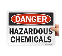SmartSign Cartello "Pericolo - Hazardous Chemicals" in plastica, 25,4 x 35,6 cm