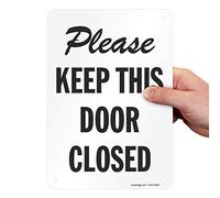 SmartSign Cartello "Please Keep This Door Closed" | 17,8 x 25,4 cm plastica