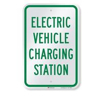 SmartSign "Electric Vehicle Charging Station" Sign | 12" x 18" 3M Engineer Grade Reflective Aluminum