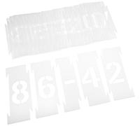 SmartSign Kit stencil riutilizzabili ad incastro "Numbers 0-9" | 10,2 x 25,4 cm, in plastica, 26 stencil